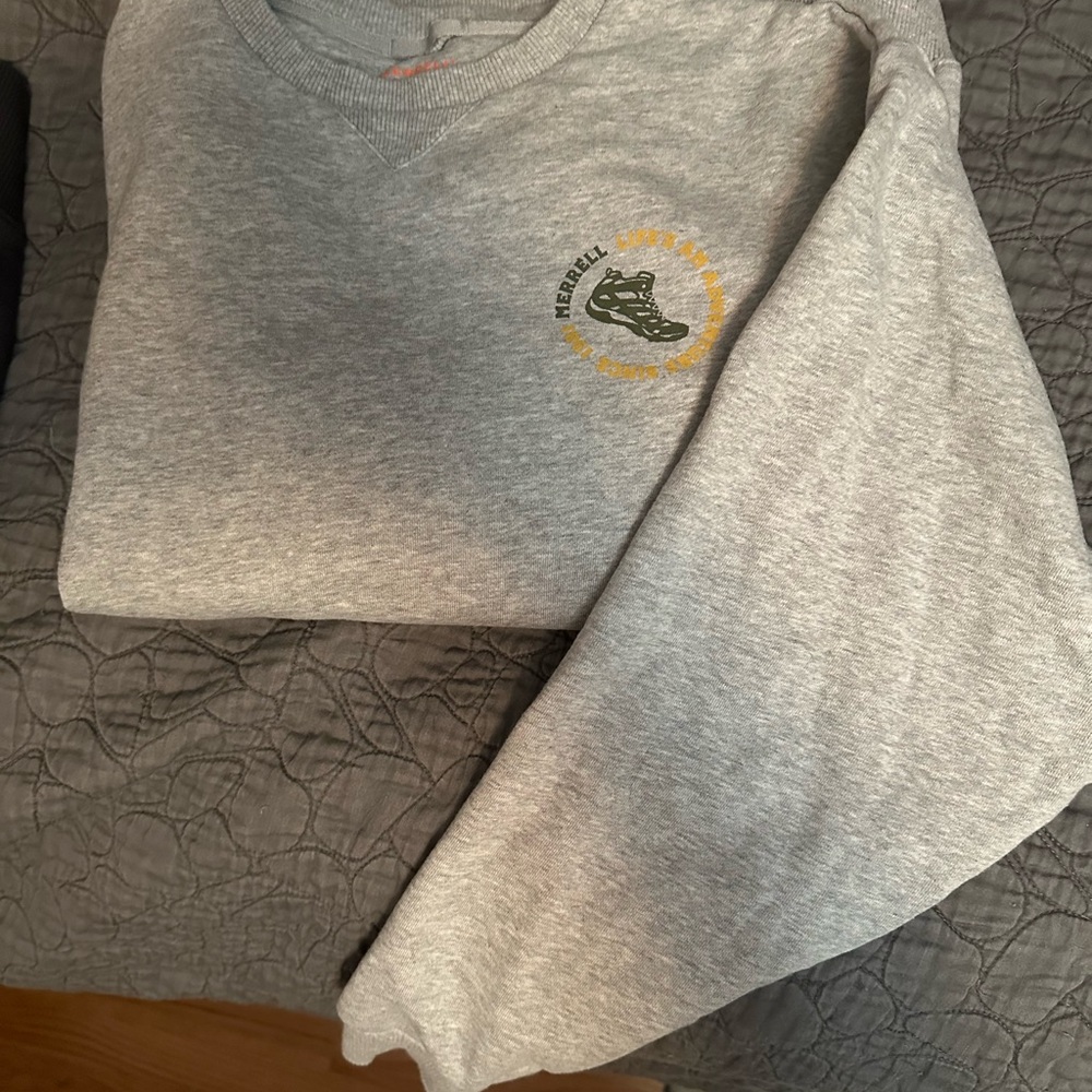 Merrell Heather Gray Crewneck Sweatshirt